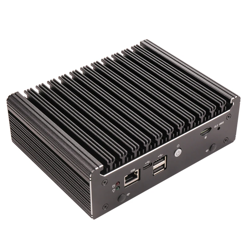 Topton Solid Fanless Firewall Mini PC Intel N100 Pentium N6005 4 LANs i226-V 2.5G DDR4 COM USB-C pfSense OPNsense ESXi Computer 2