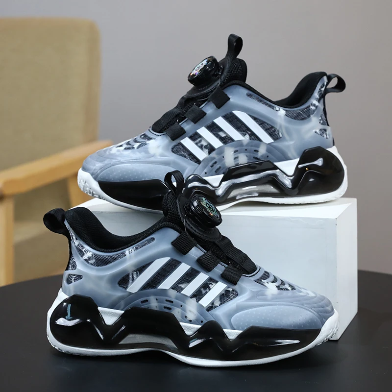 

Hot Kids Basketball Shoes Brand Boys Girls Sneakers Lightweight Comoforthable Children Sports Shoes Outdoor Child Training Shoes