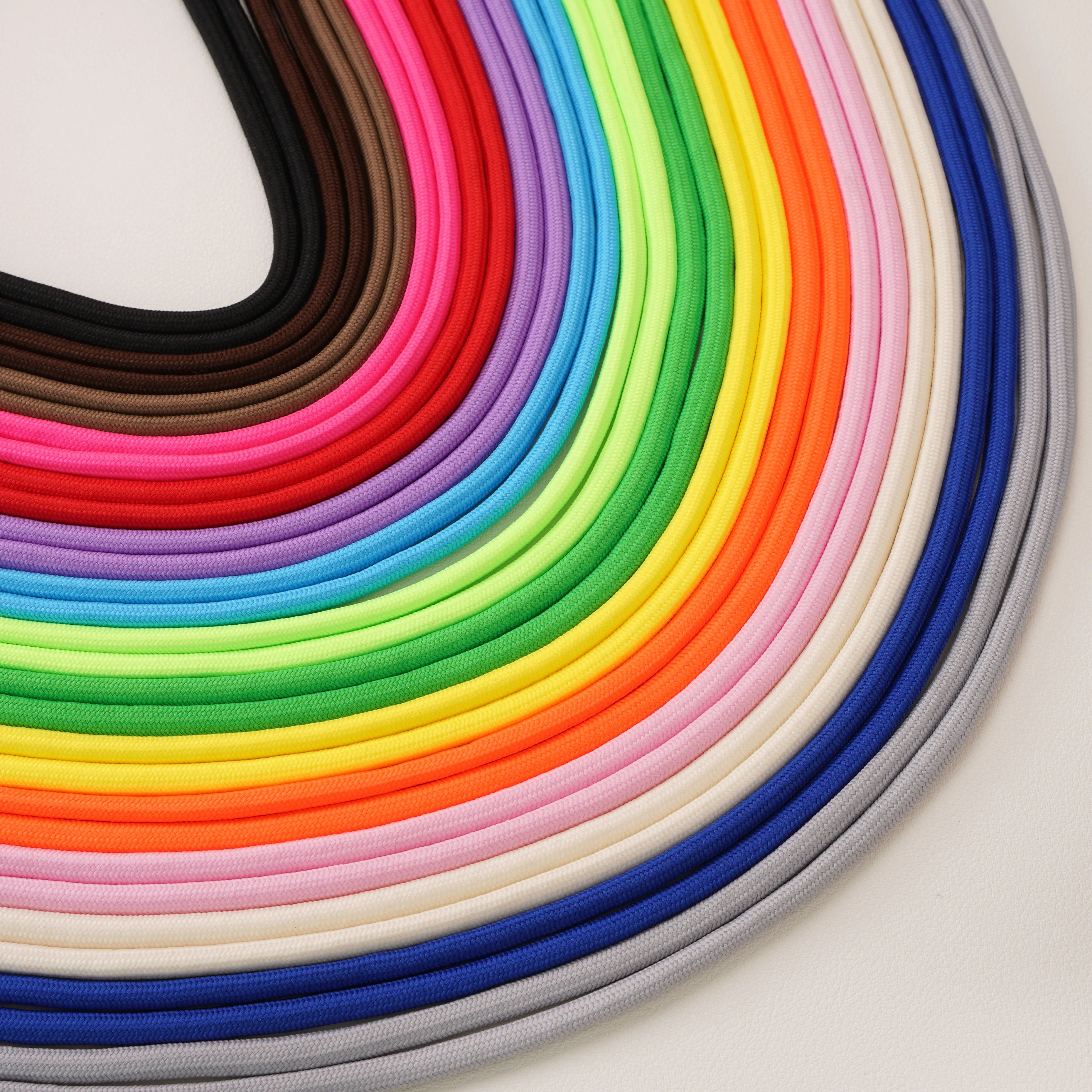 Vibrant 5mm Braided Polyester Rope for DIY Crafts and Home Sewing