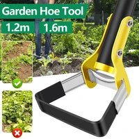 Garden Hoe Tool Stainless Steel Sharp Stirrup Loop Weeding Tool Triangle Head Weeding Hoe with Long Handle Ergonomic for Garden 1