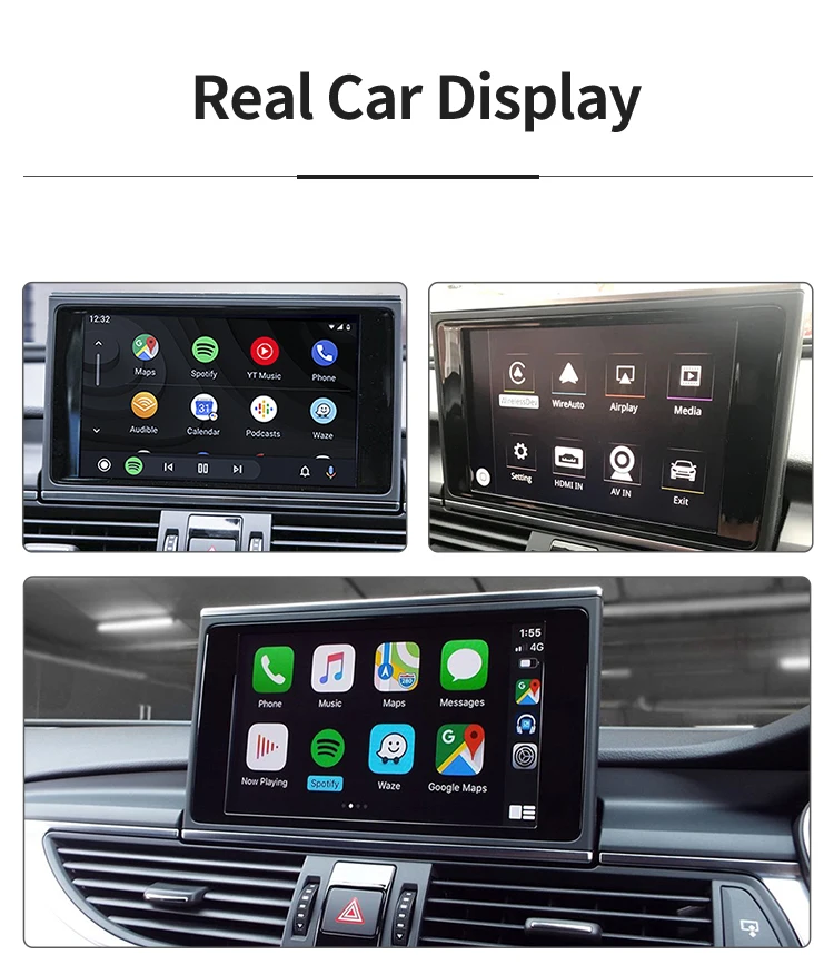 2023   Apple Carplay  ȵ̵ Auto ȵ̵ ڵ ̽  ƿ Audi A6 C7 S6 RS6 A7 S7 RS7 2009-2015