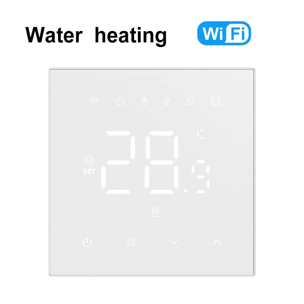 

For Tuya WiFi Heating Thermostat 220V Smart Electric Floor Heating Water Boiler Temperature Controller LCD Display Touch Screen