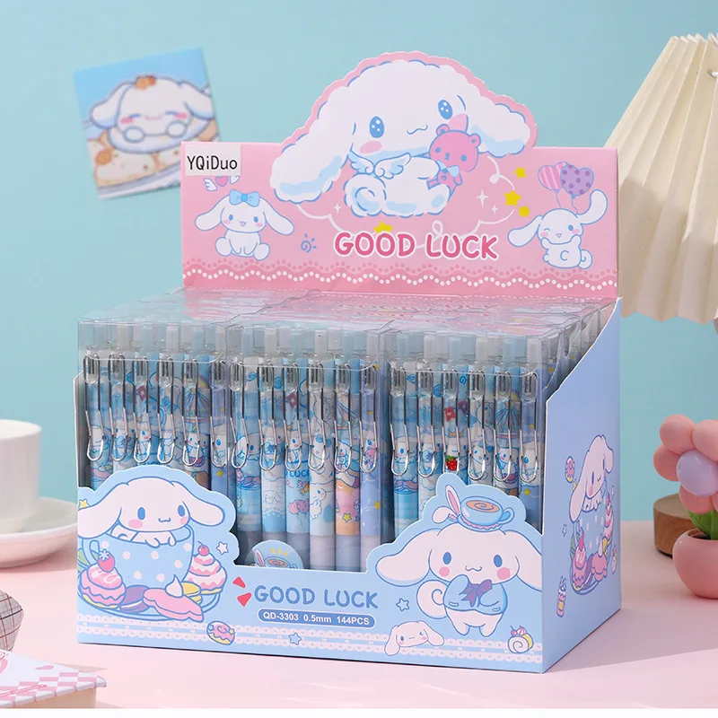 

48 шт./партия, гелевые ручки Sanrio с черными чернилами, 0,5 мм