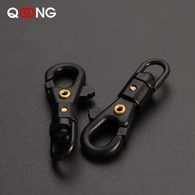MOIDHSAG 5 pezzi cinghia di fissaggio con anello D-Rings moschettone portachiavi fibbia cintura con metallo per zaino in spalla