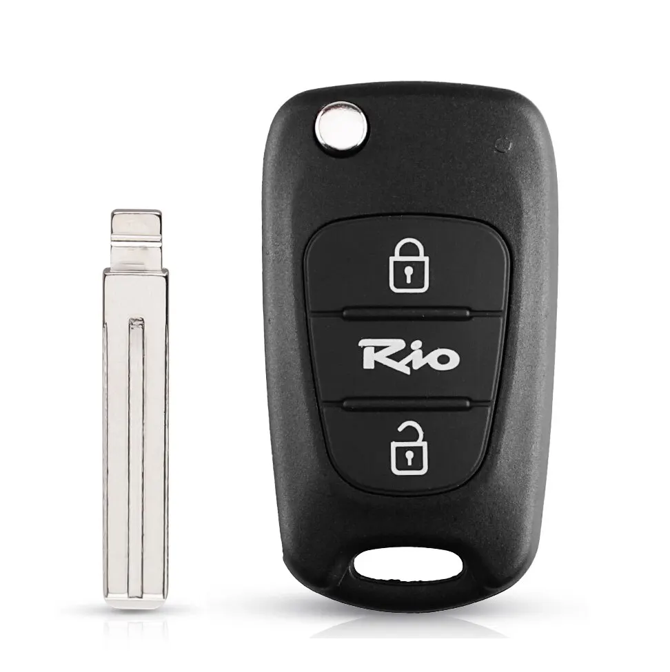 Key Case for Hyundai I20 I30 IX35 I35 Accent Kia Picanto Sportage K5 Remote 3 Buttons Flip Folding No Chip