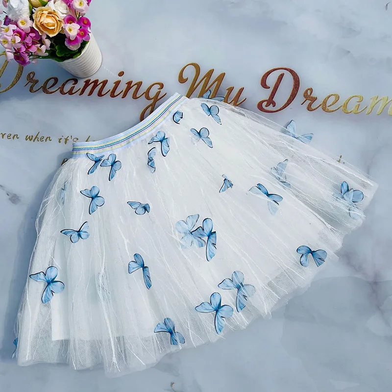 Girls Mesh Skirt Tutu Skirts Summer