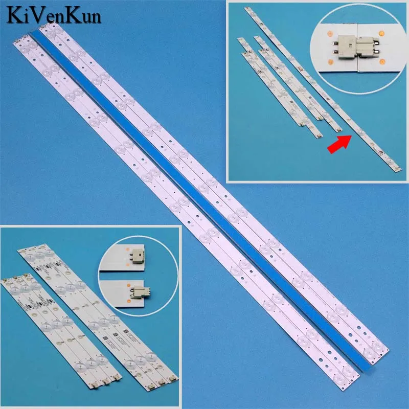 7 Lamp 620 mm LED Backlight Strips For Philips 32PFS6402/12 Bars Kit TV LED Line Band HD Lens GJ-2K16 D2P5-315 D307-V2.2 LB32080