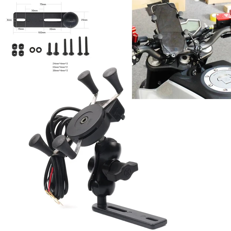 

Fit For GW250 GW 250 DL GSX250R GSX 250R DL250 Motorcycle Accessories GPS Navigation Frame Mobile Phone Mount Bracket