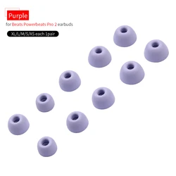 Premium Silicone Ear Tips for True Wireless Earbuds - Pack of 10 (Purple)