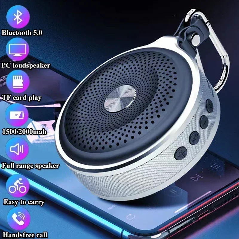 

Mini Bluetooth Speaker Outdoor Hifi Subwoofer MP3 Player Computer Loudspeaker Portable Hands-free Call Music Sound Box TF Card