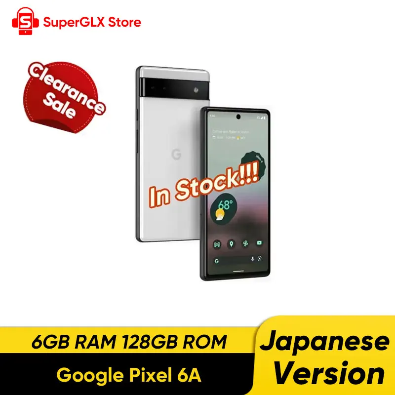 オリジナル新品 Google Pixel 6A 5G スマートフォン 6GB RAM+
