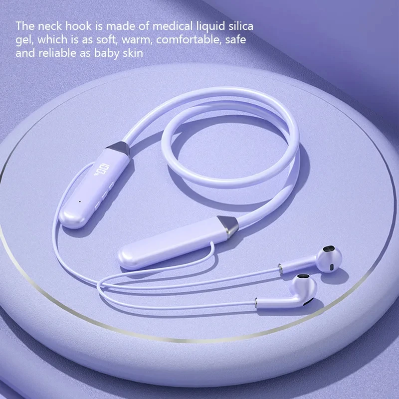 Xiaomi Neckband Wireless Connection Compatible 5.2 Headphone High Sound Quality Stereo Power Display Magnetic Bluetooth Earphone 6