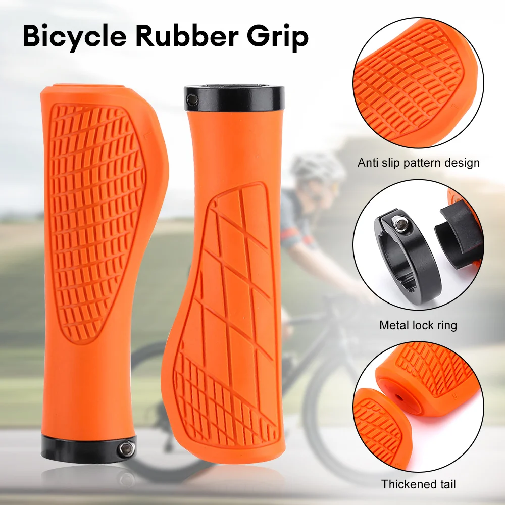 1PairMTBBicycleGripsShockproofBikeHandlebarCoverAntiSlip