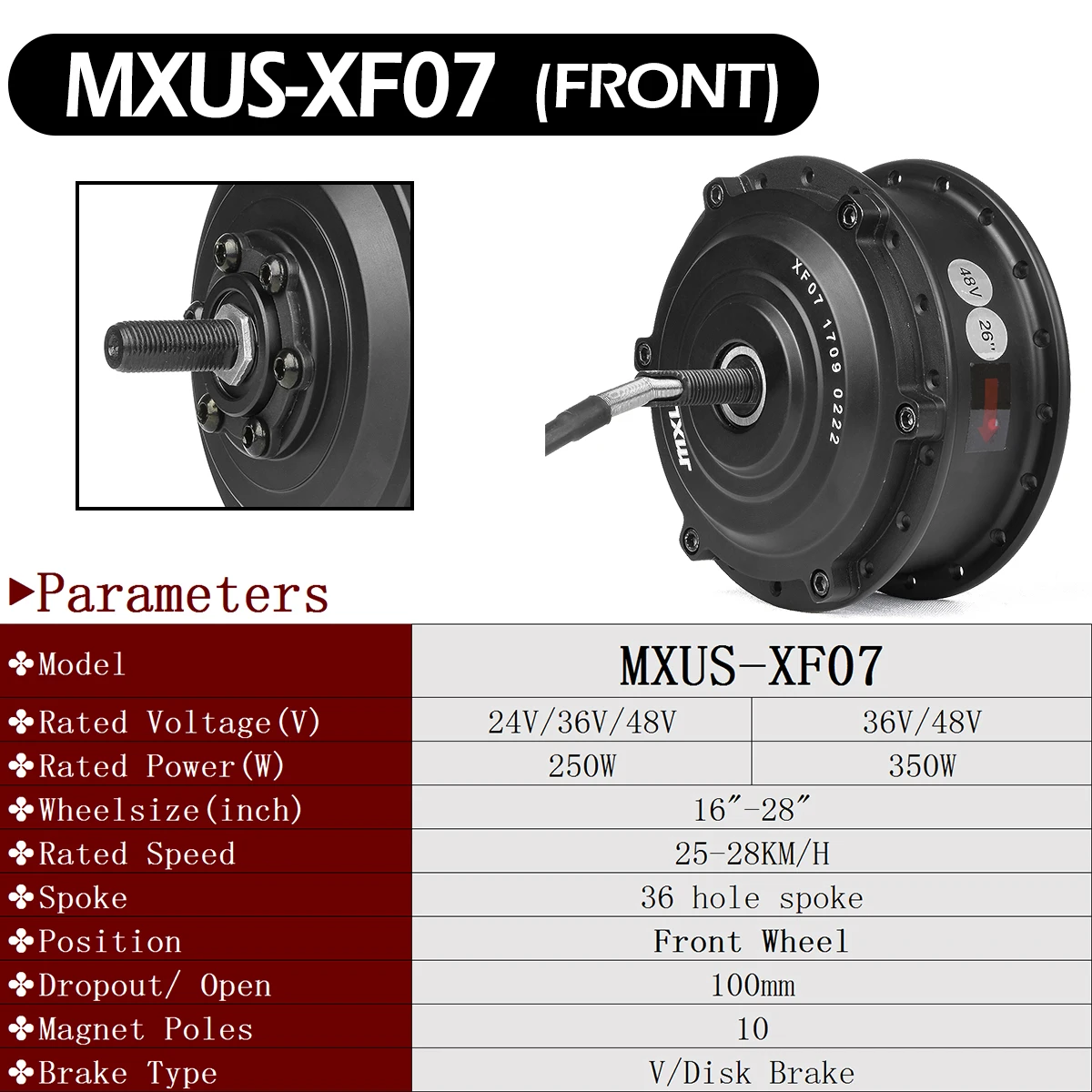 전기 자전거 기어 리어 허브 모터 36V/48V 250W 350W 고속 브러시리스 리어 카세트 휠 드라이브