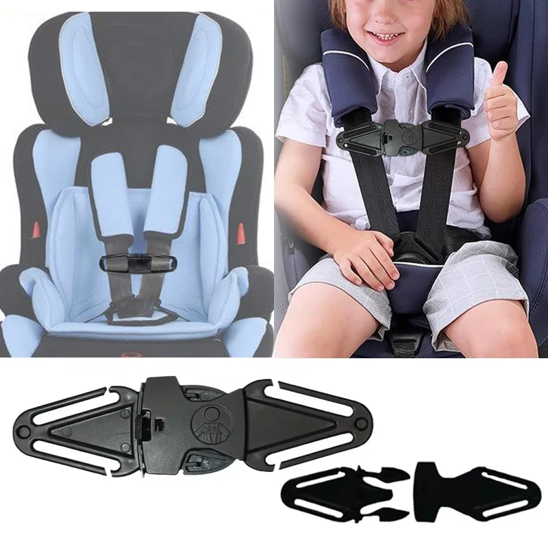 Seat Belt Adjuster Seat Belt Strap Baby Car Safety Seat Strap Belt Lock Buckle Latch Harness Chest Child Clip Fixer Adjuster Car Interior Supplies