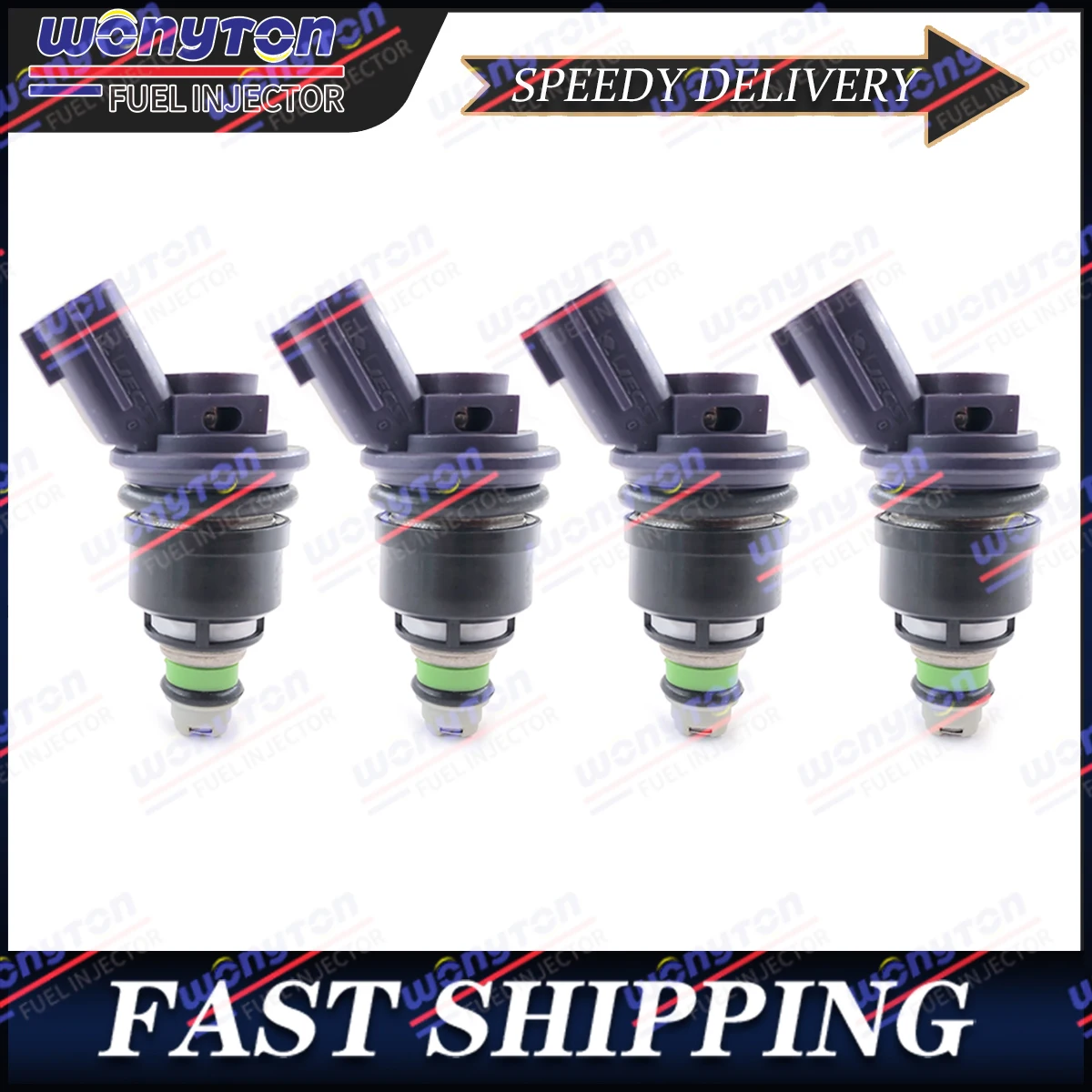 4PcsFuelInjectors1660067U01FitsNissan240SXSilviaKA24DES13