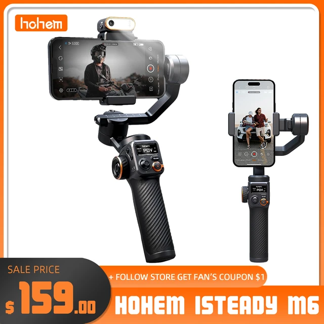 hohem iSteady M6 Handheld Gimbal Stabilizer Anti-shake 3-Axis Phone Vlog  Gimbal with AI Vision Sensor for i Phone 14/13/12/11 - AliExpress