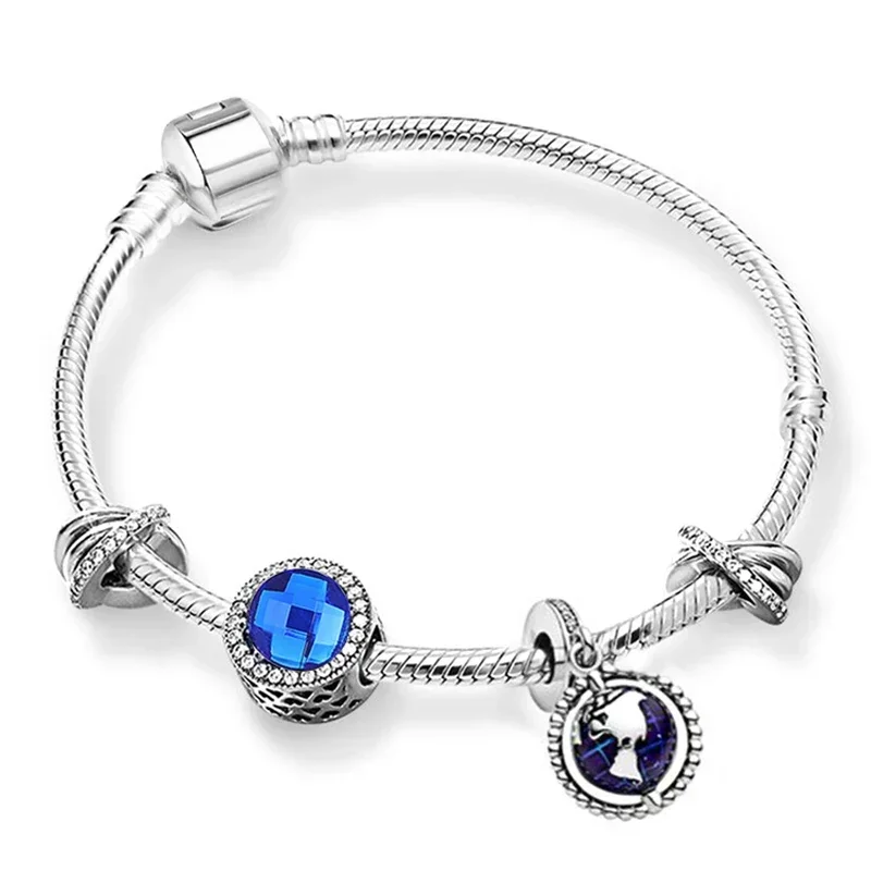 Bracelet Jewelry Silver Gold Colorful Charm Original Pandora Colorful Bracelets Women DIY Jewelry Production