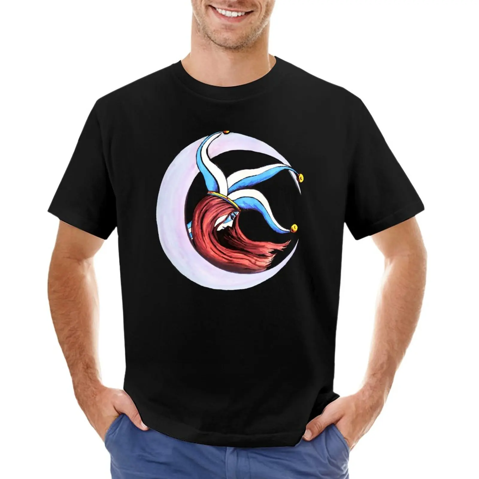 

Jester Crescent Moon T-Shirt new edition summer top Men's cotton t-shirt