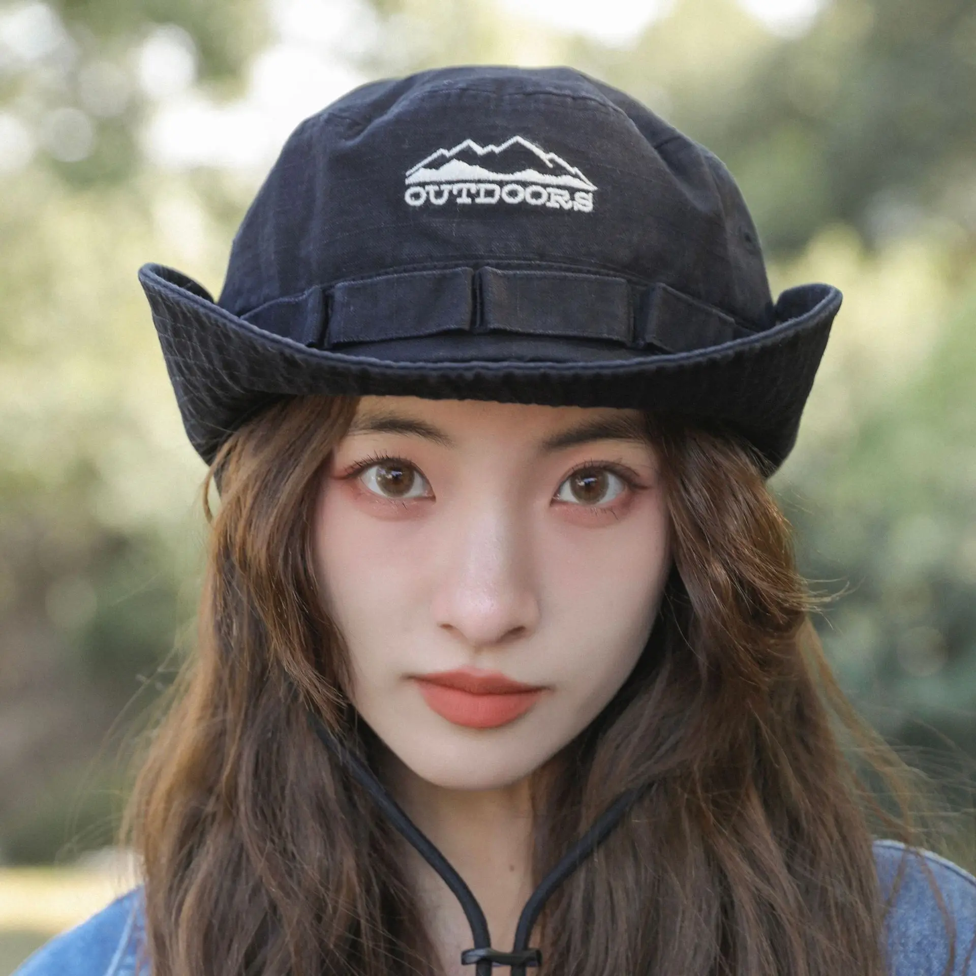 

Cotton Stone-Washed Adjustable Bucket Caps Safari Booney Sun Hats