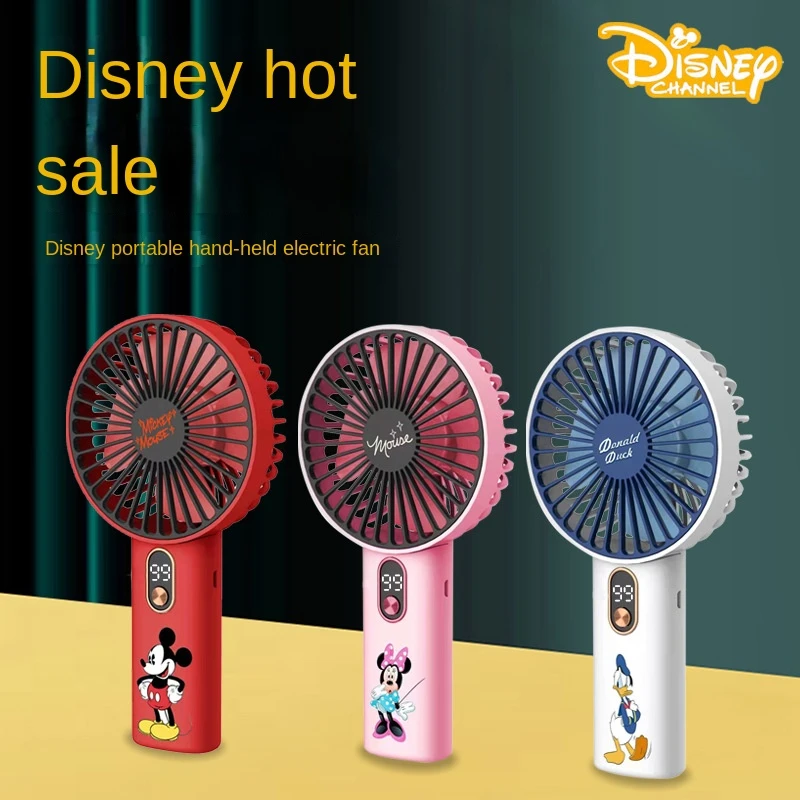 Disney Outdoor Portable Cartoon Kawaii Mickey Usb Fan Air Cooler Travel  Mini Handheld Genuine New Charging Portable Mute Wind - Animation  Derivatives/peripheral Products - AliExpress