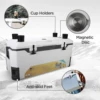 165QT Ice Chest, Heavy Duty, High Performance Insulated Cooler with Fish Ruler, Removable Threaded Cup Holders, Magnetic Disc 5