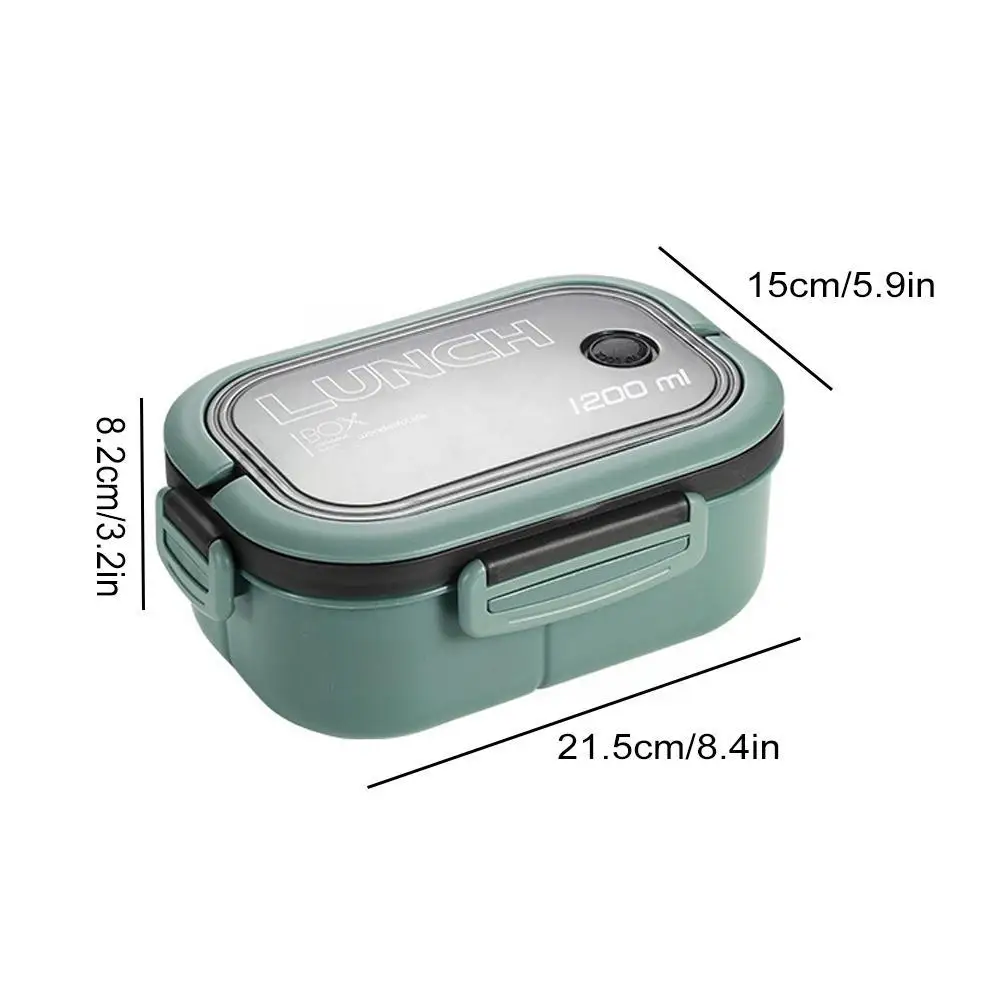 1pc Microwave-Safe Divided Lunch Box with Spoon for Office Workers and  Teens - Perfect for Back-to-School Lunches - AliExpress