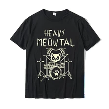  Heavy Meowtal Cat Metal Music irts For GeekGift Idea Funny Pet Owner T-Shirt Latest Printed Tops Shirt 