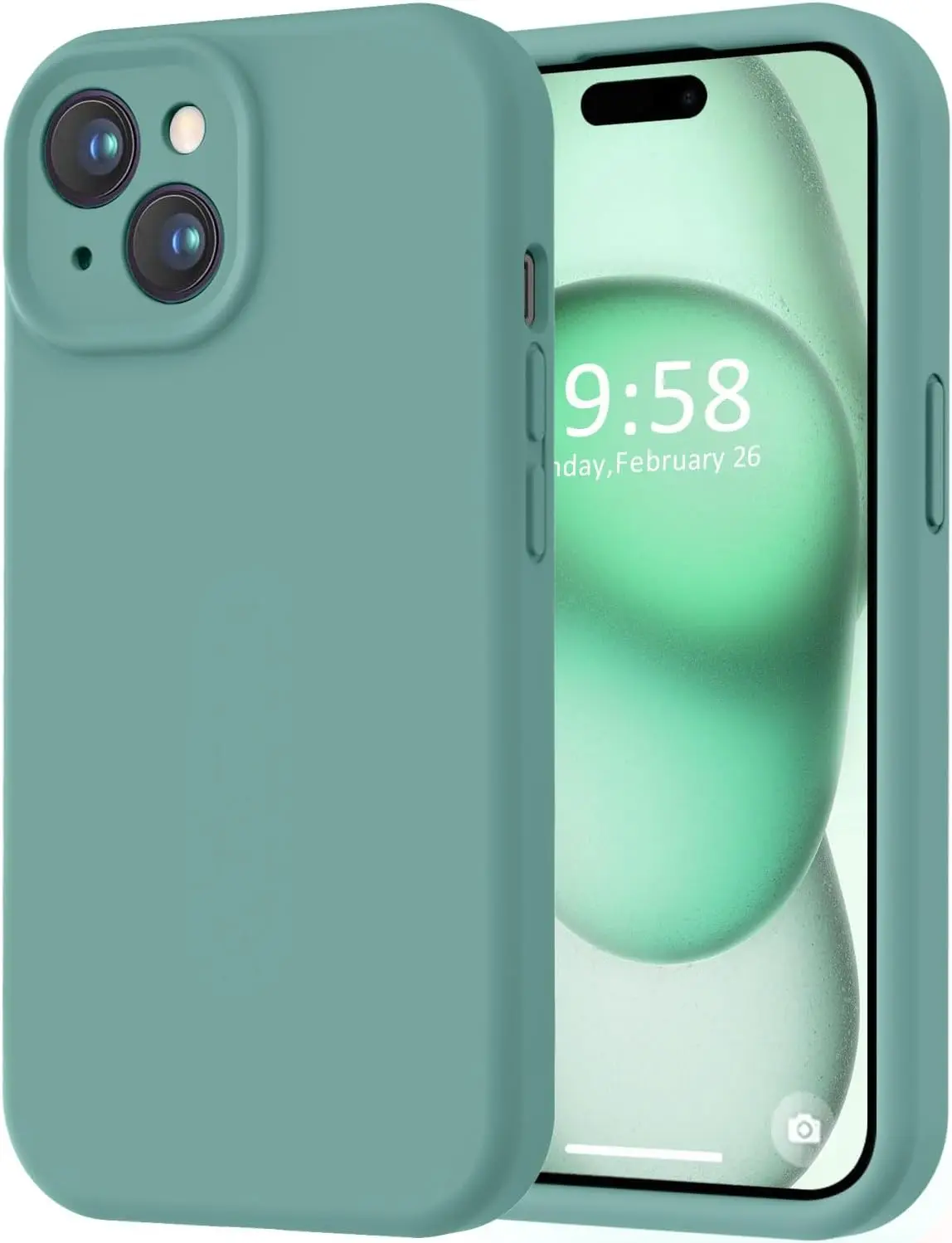 Premium Full Body Protective Phone Case - Liquid Silicone with Soft Microfiber Lining and Shockproof Design
