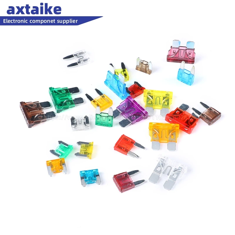 wholesale high quality factory price auto fuses mini type card package auto blade fuses 10PCS Fuses Mini Small Medium Car Fuse 1A 2A 3A 4A 5A 7.5A 10A 15A 20A 25A 30A 35A Amp Clip Fuse Inser for Car Truck