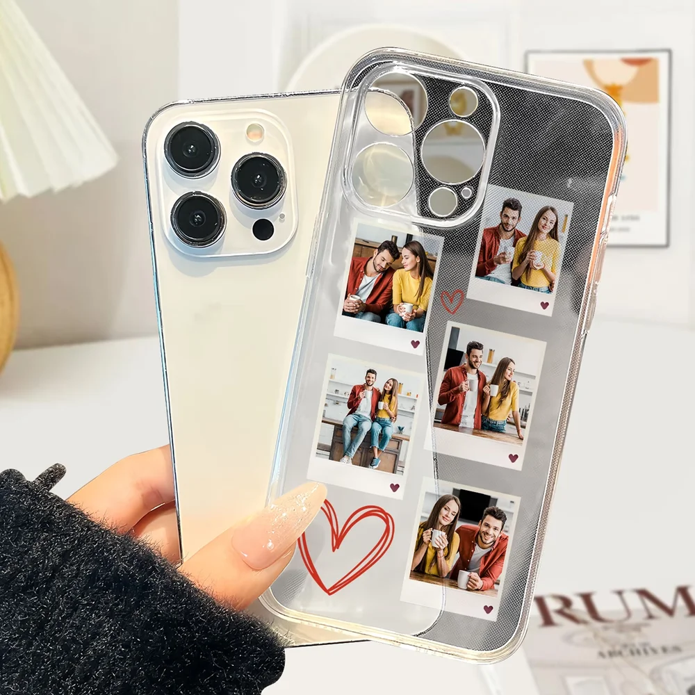 Customized Transparent TPU Phone Case with Personalized Photo Design