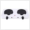 110/220V Electric Burner Hotplate Coffee Heating Stove 2 Pots Heater Induction Cooker Stove Furnace Adjustable Temperature 2000W 1