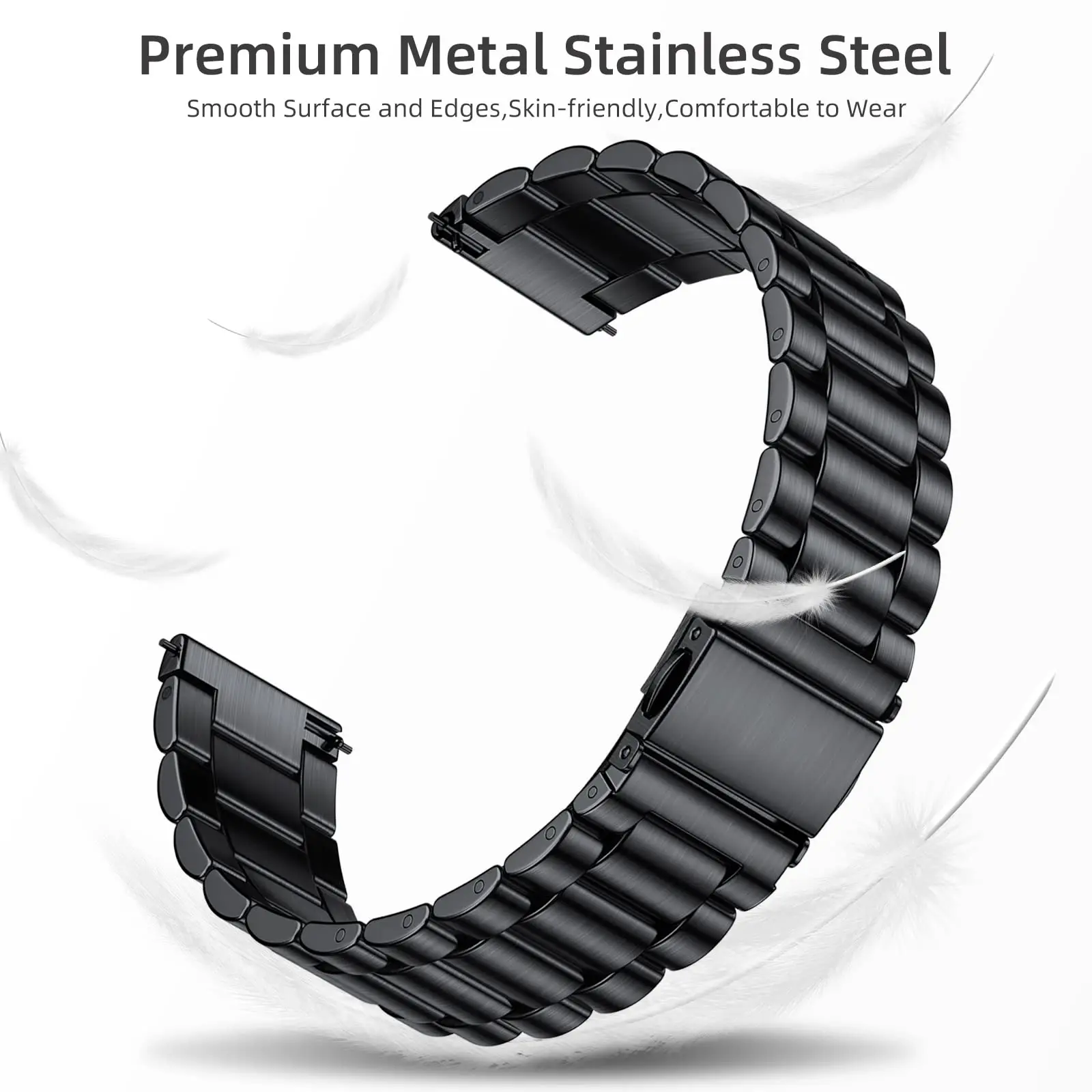 Elegant Metal Mesh Watch Strap - Premium Wristband