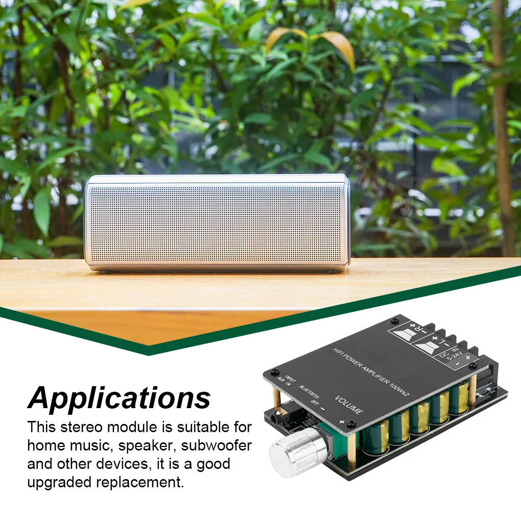

Bluetooth-compatible 5 0 AUX Power Amplifier 2 0 Subwoofer Audio AMP DC12-24V Wireless Circuit Protection with Switch