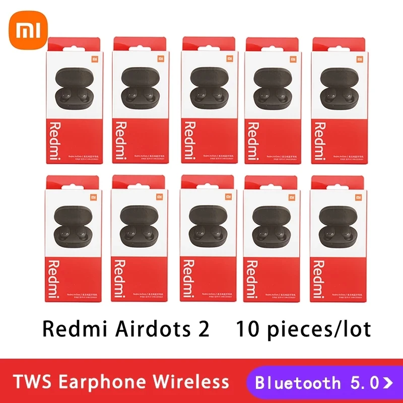 TWS-стереонаушники Xiaomi Redmi Airdots 2 с поддержкой Bluetooth 5 0 и микрофоном |