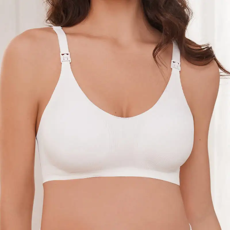 Women'S Non Steel Ring Comfortable Seamless Texture Underwear, Beautiful Back Gathered, Adjustable Nursing Bra 6