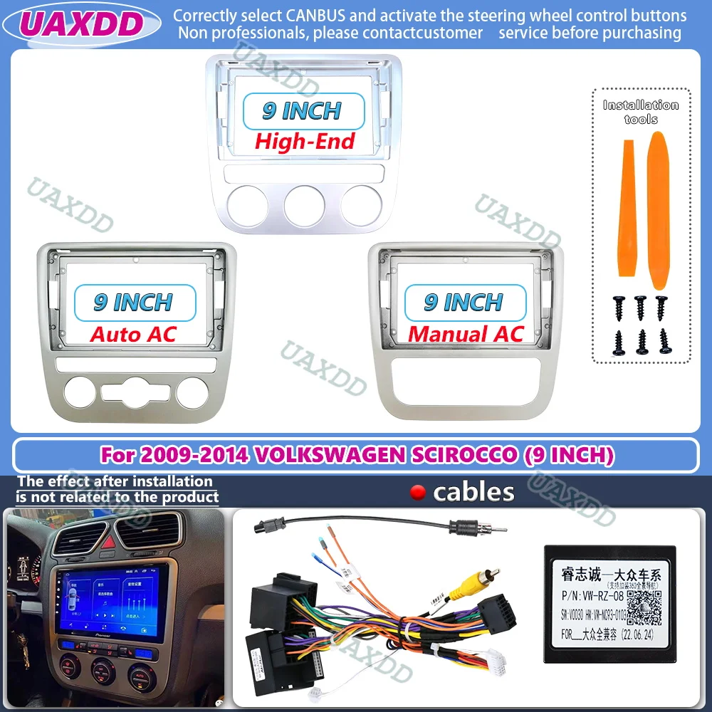 Adatto per 2 kit di montaggio per cruscotto autoradio con fascia doppia