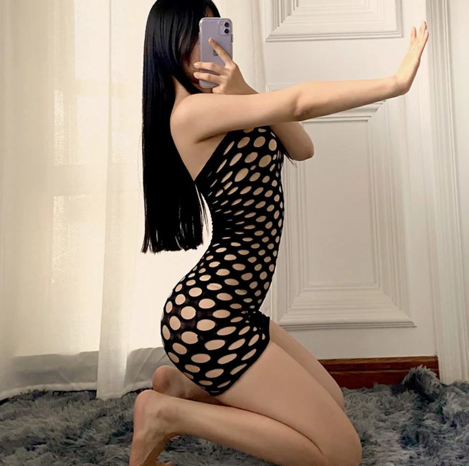 Ladies Plus Size Lingerie Erotic Exotic Dresses Sexy Mesh Fishnet Babydoll Women Sexy Sheer Bodysuit Erotic Lingerie Body Socks 2
