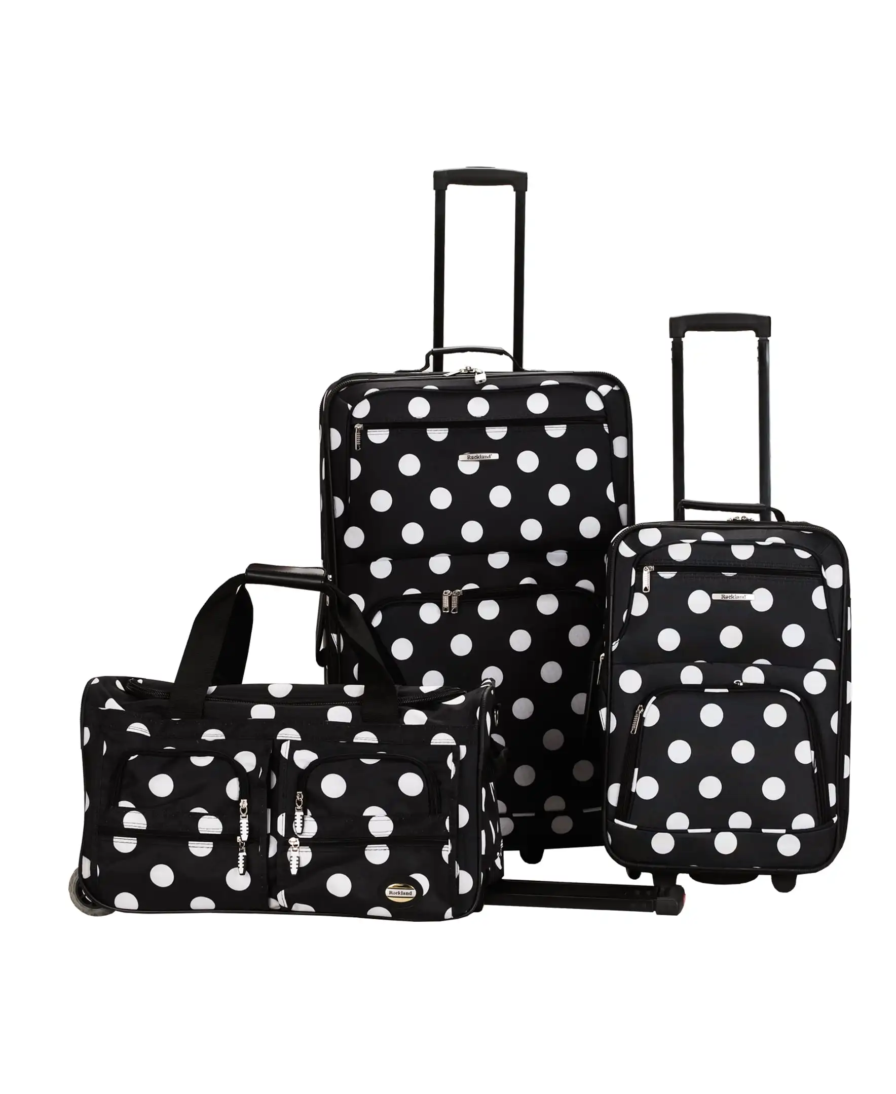 

Rockland Luggage Spectra 3 Piece Softside Rolling Luggage Set