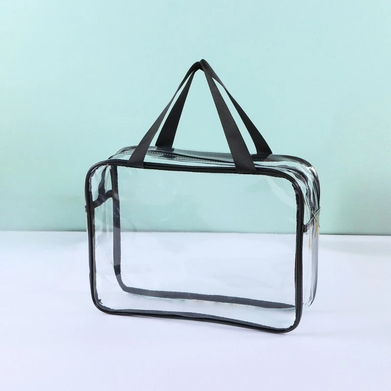 שקית אחסון שקופה עמידה במים עם סגירת רוכסן לצעצועים, פאזלים בחוף הים, ציוד טיולים, ארגון קוסמטיקה נייד, ניתן לכביסה