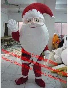 

New Fashion Santa Claus Mascot Costume Cartoon Suit Fancy Dress Role-Playing Adult Size Holiday Gift Advertising Game 656