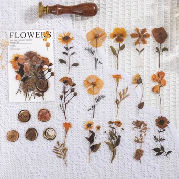 Vintage Dried Flower Stickers 1