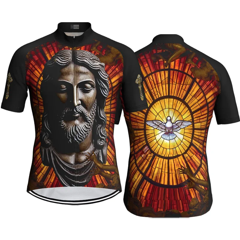 

Church Jesus Cycling Jersey, Short Sleeve Jersey, Women Man Bike Clothes, Motocross Top, MTB Wear, Tricota Ciclismo Hombre,