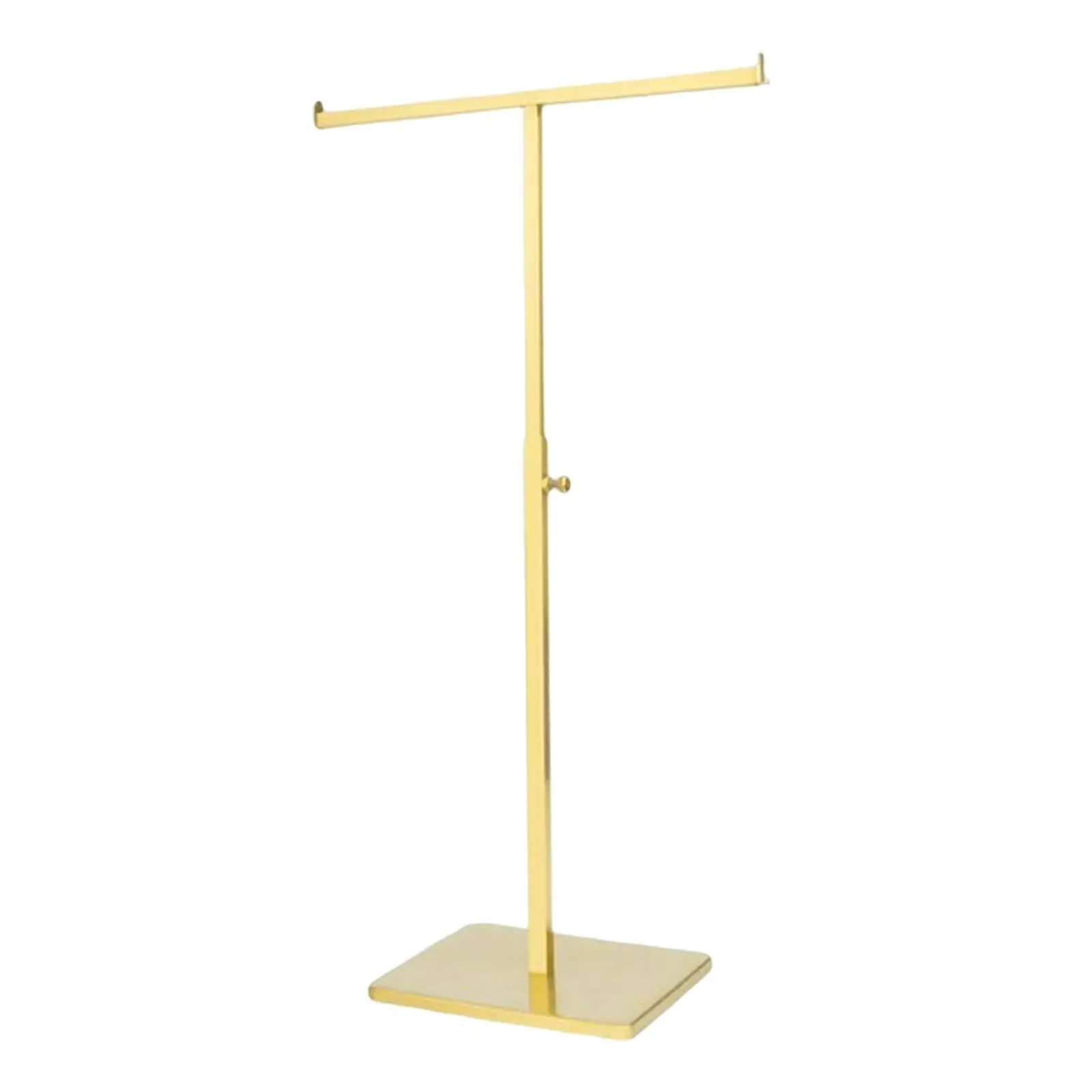 

Detachable Handbag Display Stand Non Slip Adjustable Hanging Bag Polished Counter T Bar for Scarf Jewelry Shelf Handbag Rack