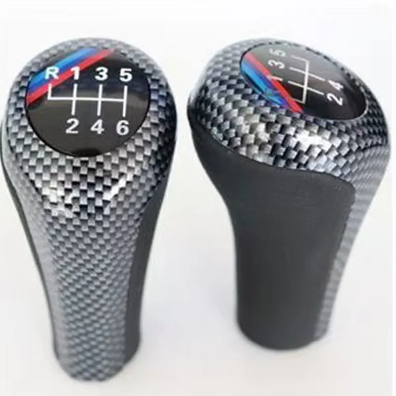 BMW 1 3 5 6 시리즈 E30 E32 E34 E36 E38 E39 E46 E53 E60 E63 E83 E84 E90 E91에 적합한 5단 6단 가죽 기어 스틱 변속 노브