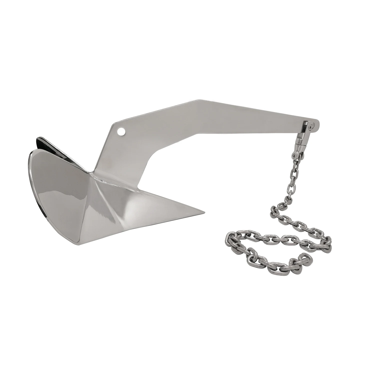 

Marine yacht ship anchor accessories 316 stainless steel triangular anchor Delta anchor yacht sand claw set