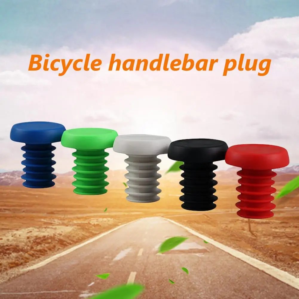 Easy Installation Handlebar End Plugs Bright Color Protective Practical Lightweight Bright Color Handlebar End Plugs bicycle accessories,bike handlebar plugs