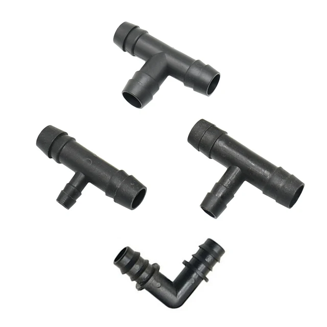 Műanyag Tömlő 1/2 " - 8 Mm -Es 10 Póló -Vízcsatlakozó, Hivatkozva A Könyökök Rovar Tömlőcsepp -Öntözőrendszer Illesztése