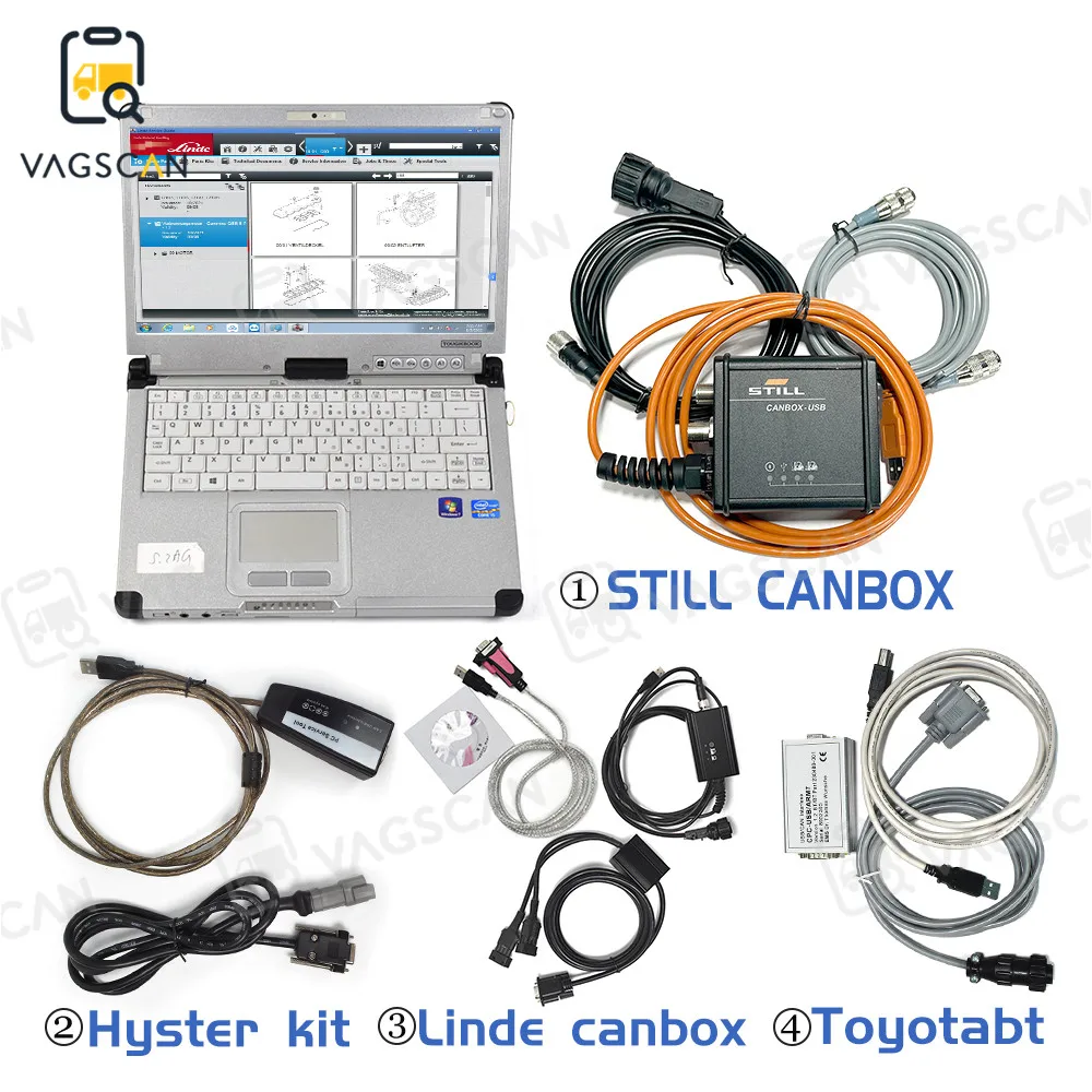 Forklift Full for Linde canbox doctor CFC2 CF C2 Laptop Still canbox