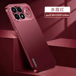 Shimmering Matte Finish Phone Case with Fingerprint Resistance for Poco F9 Pro (Red)